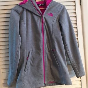 North face Fleece Lined Sweatshirt Jacket Small